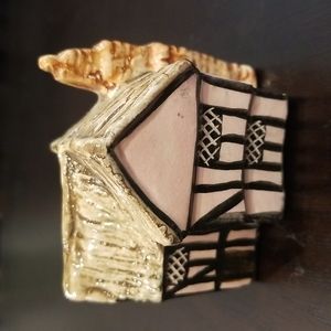 English Pottery miniature Tudor style house